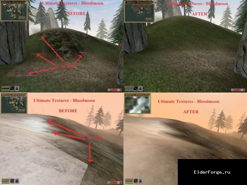 Обложка мода: Исправление швов текстур ландшафта в BloodMoon для Morrowind