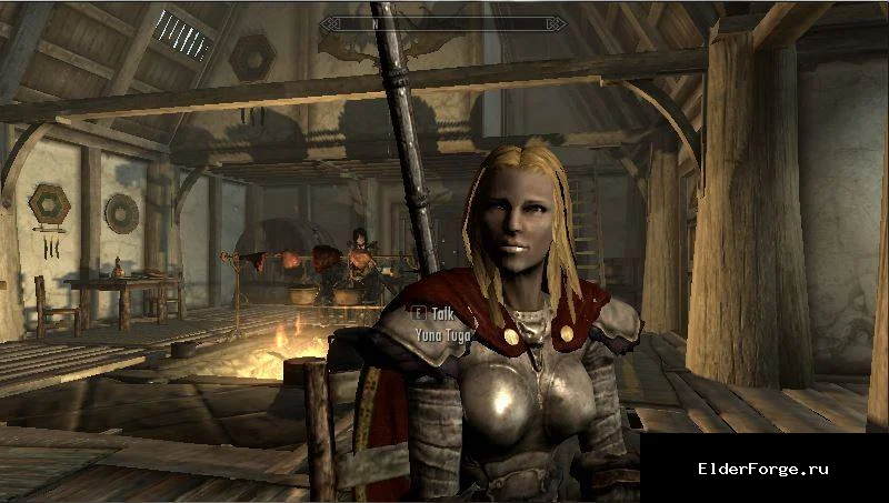 Обложка мода: Юна — новая спутница для Skyrim Legendary Edition