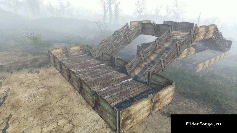 Обложка мода: Изготавливаемые пандусы и перила для Fallout 4 – новые строительные элементы