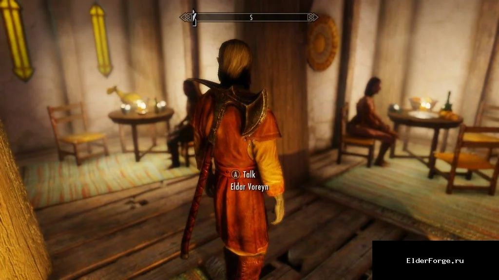 Обложка мода: Изменённое положение двуручного оружия на спине в Skyrim LE