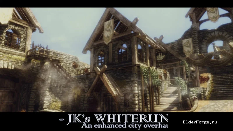 Обложка мода: JK's Whiterun – Полный ремонт Вайтрана для Skyrim SE