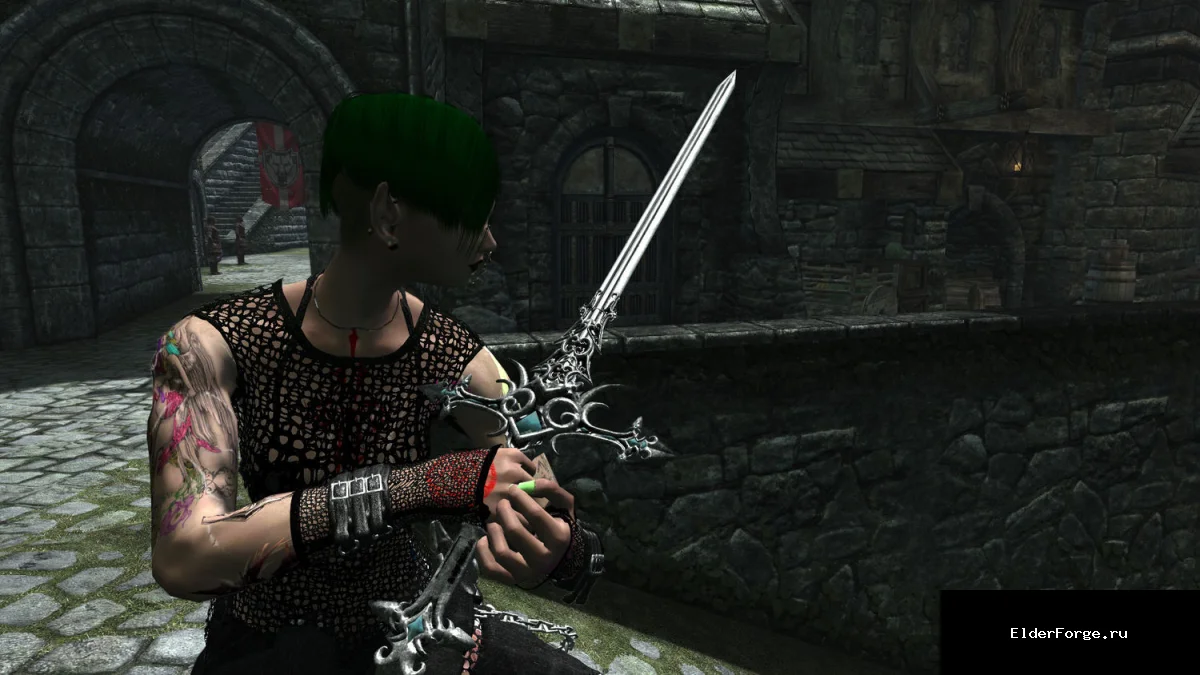 Обложка мода: Kaltas Dzelzs Sword — новый одноручный и двуручный меч для Skyrim LE