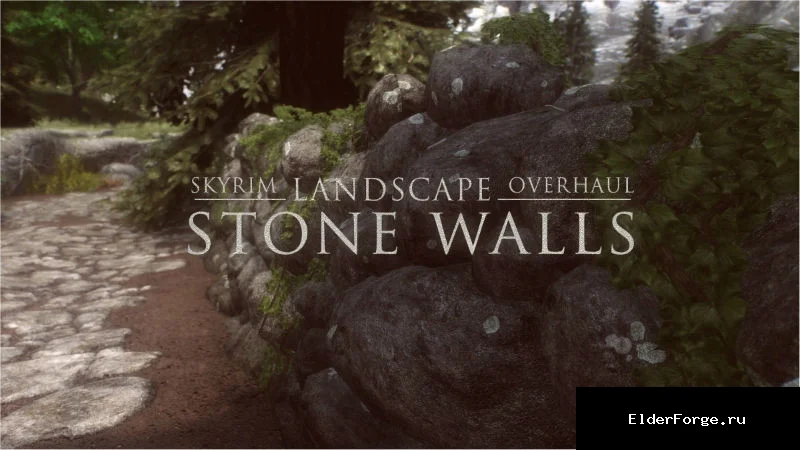 Обложка мода: Каменные ограждения LE — Skyrim Landscape Overhaul Stone Walls