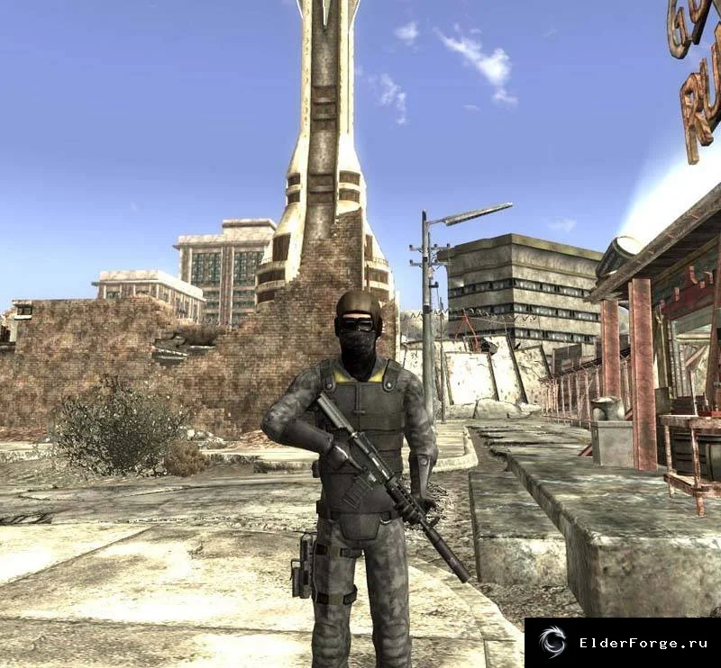 Обложка мода: Камуфлированная броня SAS для FNV: Полноценная броня в Примме