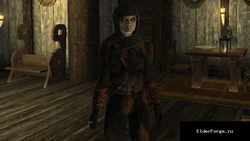 Обложка мода: Капюшон Темного Братства с черным шарфом — мод для Skyrim LE