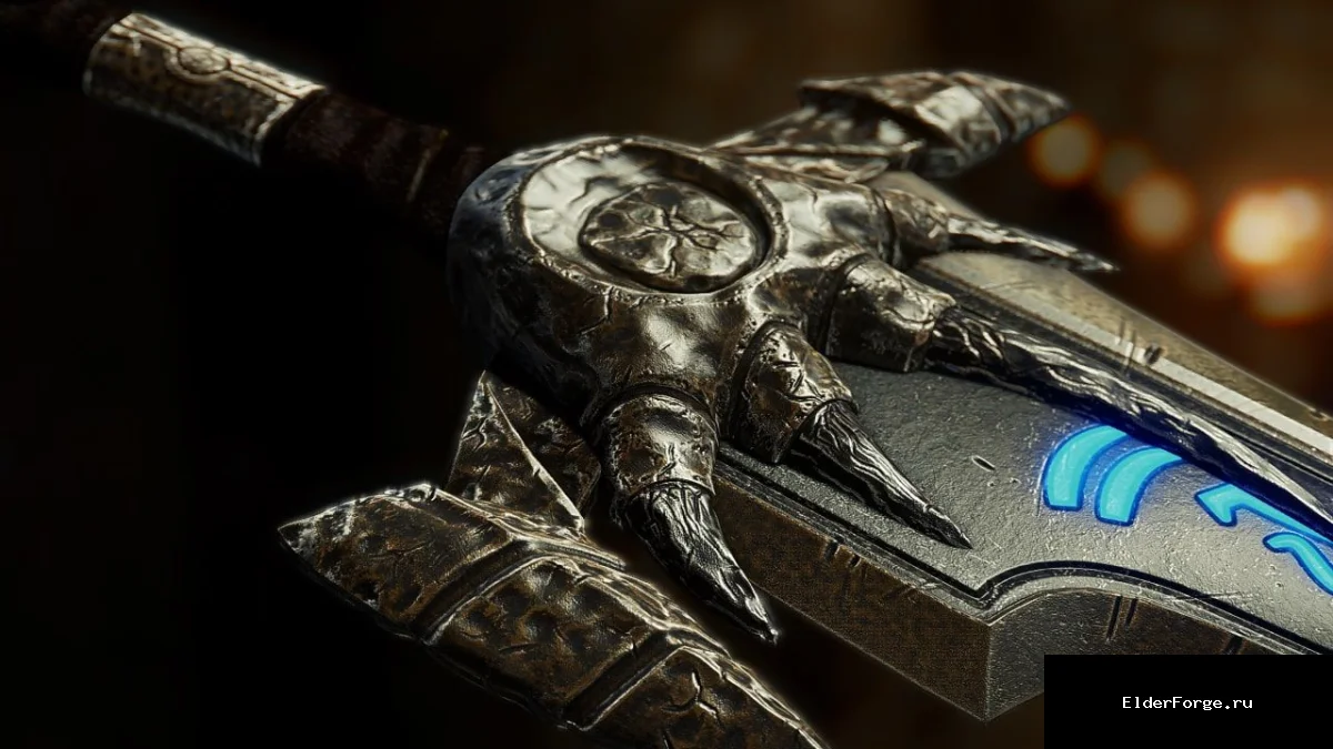 Обложка мода: Кель'Делар – легендарный меч в Skyrim SE и AE: одноручный, двуручный и кинжал