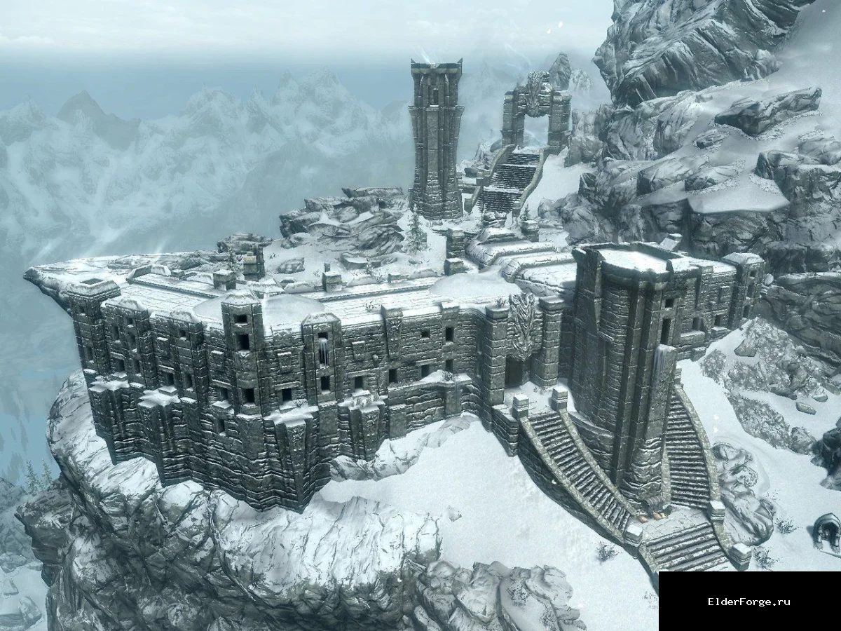 Обложка мода: Келья в Высоком Хротгаре – уютный дом для Довакина в Skyrim LE