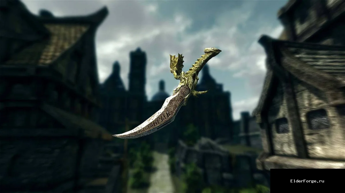 Обложка мода: Кинжал Времени – уникальный даэдрический кинжал для Skyrim LE