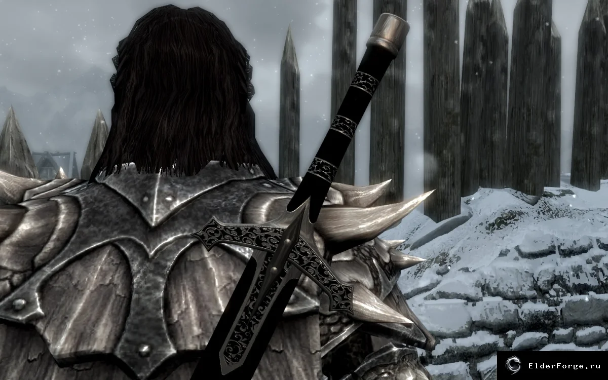 Обложка мода: Клеймор небесный — одноручный меч для Skyrim Legendary Edition
