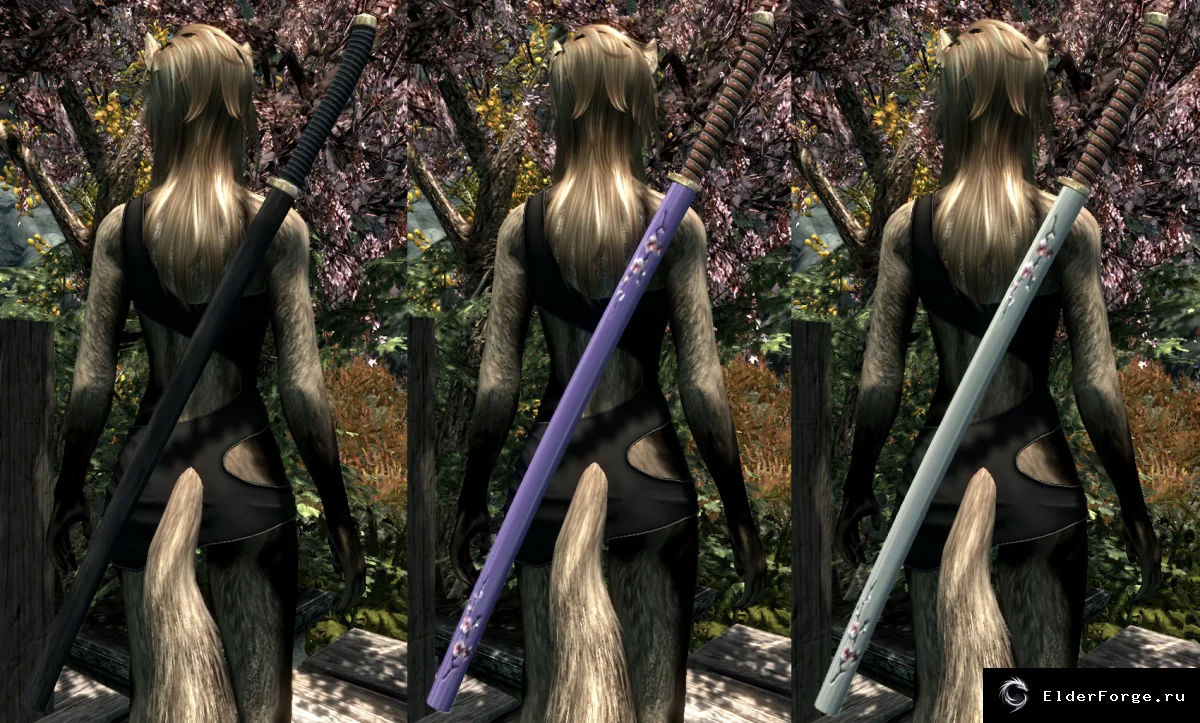 Обложка мода: Клинки Сакуры — три уникальных меча Skyrim LE