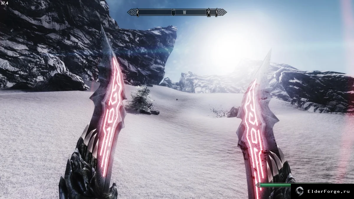 Обложка мода: Клинки Хаоса и Афины — мечи и кинжалы God of War для Skyrim LE