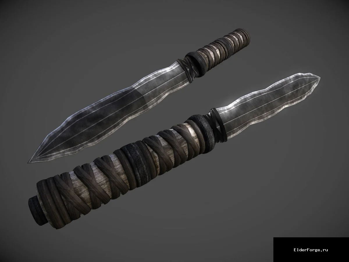 Обложка мода: Клык Кавозеина — новый кинжал с улучшенными текстурами для Skyrim Legendary Edition