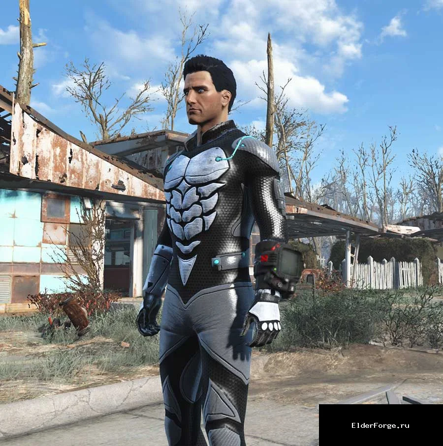 Обложка мода: Комбинезон с подсветкой для Fallout 4 – светящийся костюм мужского персонажа