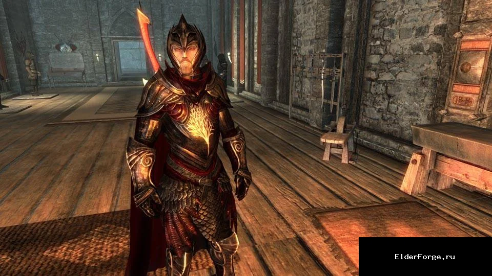 Обложка мода: Королевская эльфийская броня для Skyrim Legendary Edition – легкая и тяжёлая версия