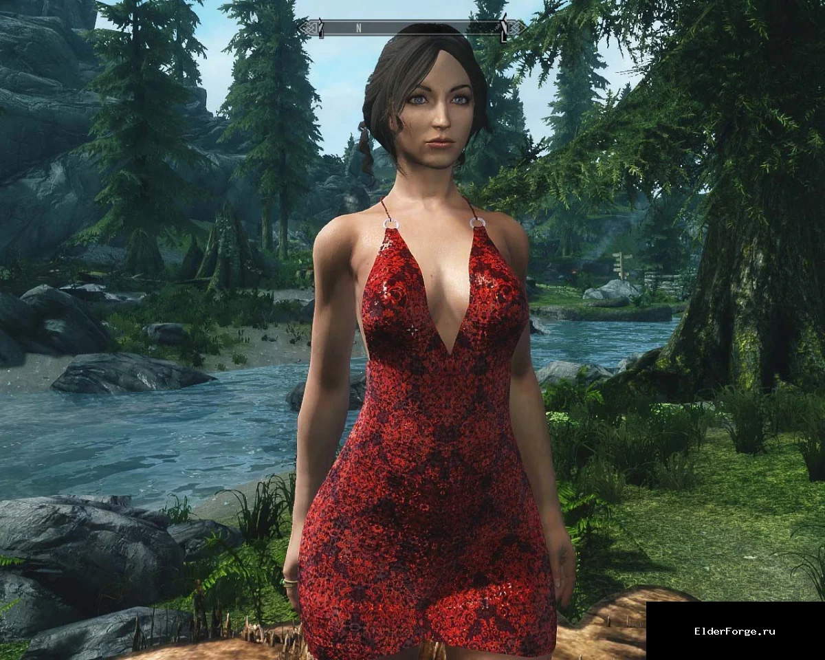 Обложка мода: Короткие платья для CBBE в Skyrim LE – 13 новых нарядов