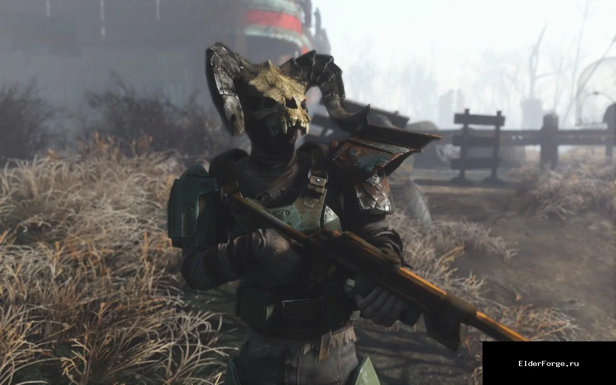 Обложка мода: Костяной шлем Когтя Смерти — уникальный шлем в Fallout 4