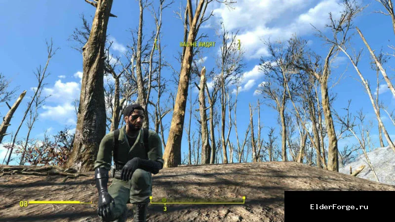 Обложка мода: Костюм Большого Босса для Fallout 4 – стиль Metal Gear Solid 3