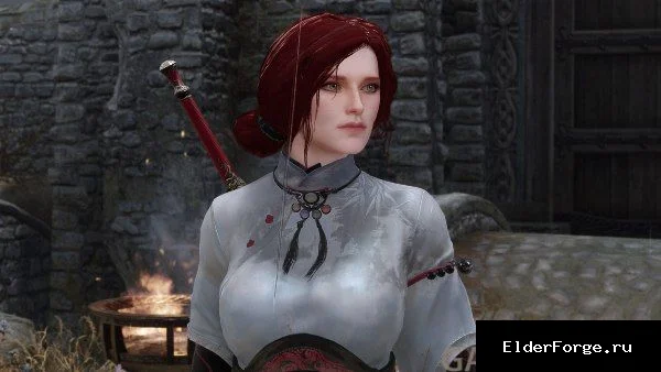 Обложка мода: Костюм Юэ Циншу из Sword and Fairy для Skyrim SE – полные наборы и мечи