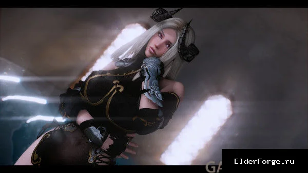 Обложка мода: Костюм Лан «Алый цветок» из Black Desert Online для Skyrim SE – CBBE 3BA SMP