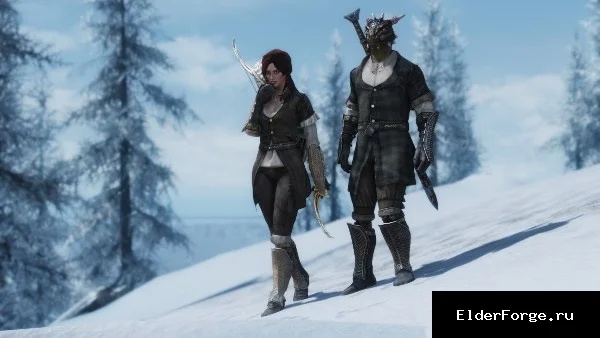 Обложка мода: Костюм закалённого странника для Skyrim SE – унисекс комплект