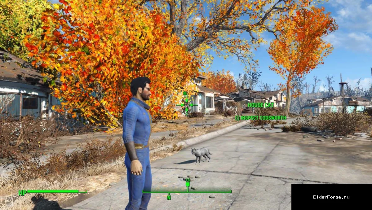 Обложка мода: Кот‑спутник: добавьте пушистого помощника в Fallout 4