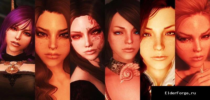 Обложка мода: Красивые девушки для Enhanced Character Edit – набор пресетов для Нордов в Skyrim LE