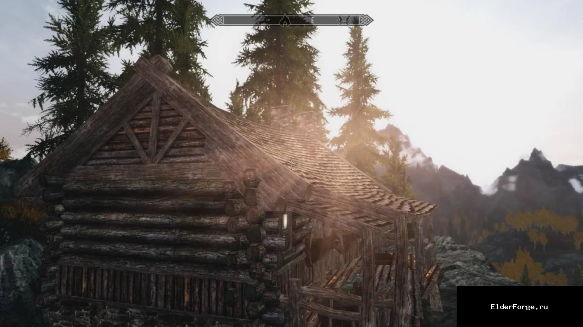 Обложка мода: Красивый дом на скале с видом на Рифтен — мод для Skyrim LE