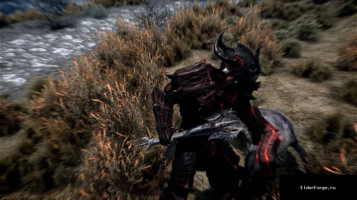 Обложка мода: Красный ретекстур Драконьей тяжёлой брони для Skyrim Legendary Edition