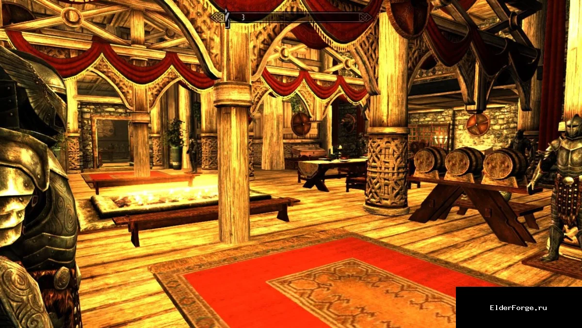 Обложка мода: Крепость Мидварк — новое поселение в Skyrim LE с кузницей и торговлей
