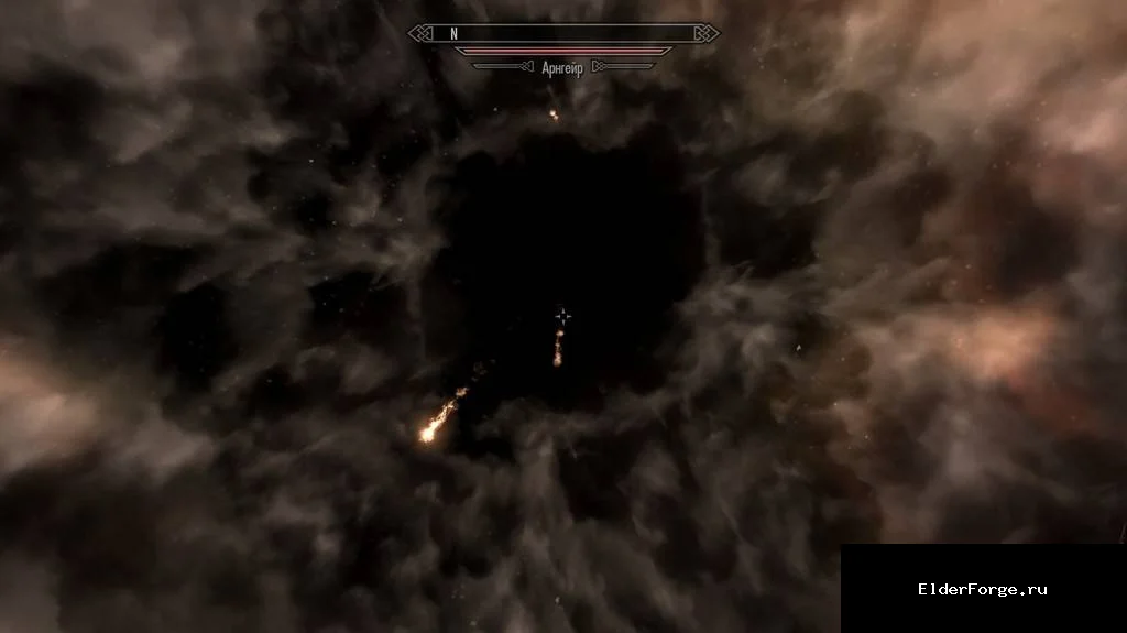 Обложка мода: Крик «Инферно» для Skyrim Legendary Edition – мощный метеоритный дождь