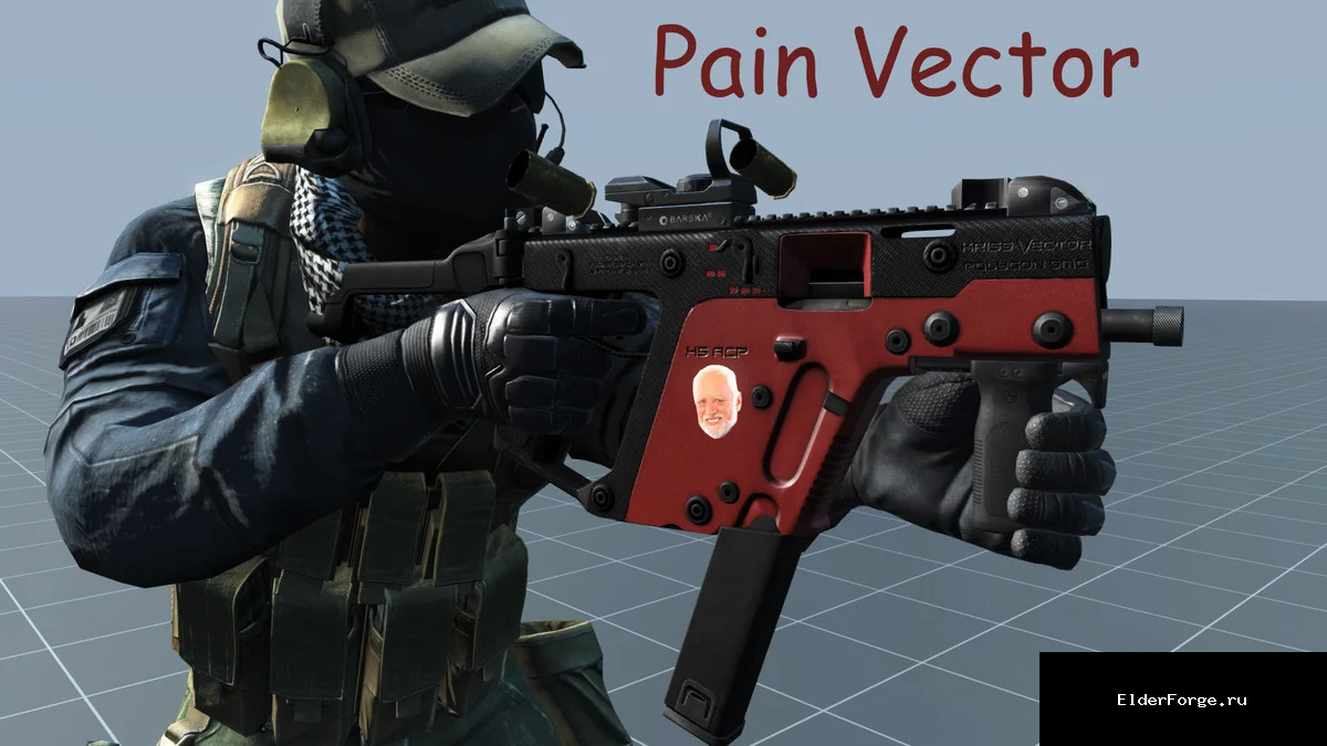 Обложка мода: Kriss Vector – реалистичный пистолет в Fallout 4