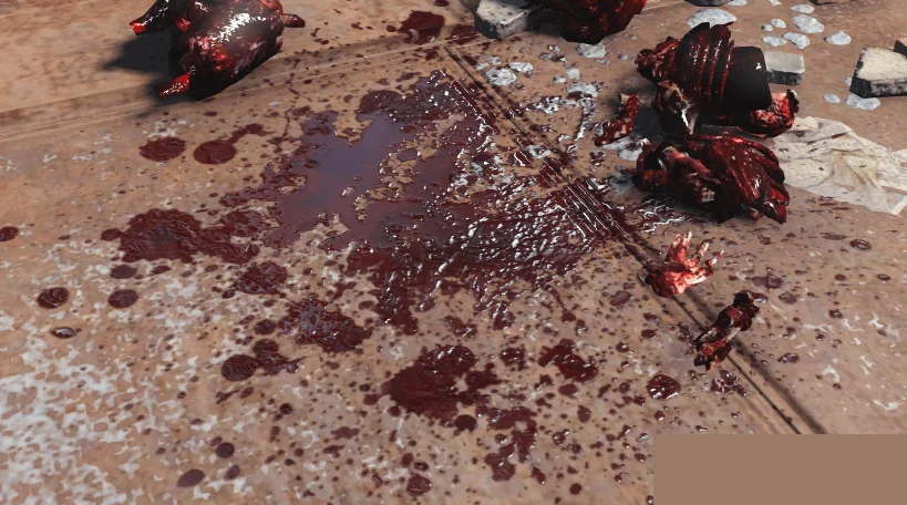 Обложка мода: Кроваво-реалистичные текстуры для Fallout 4 – Enhanced Blood Textures