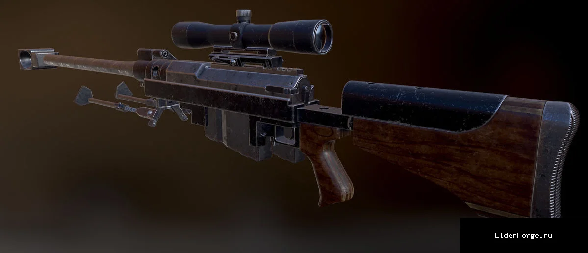 Обложка мода: Крупнокалиберная снайперская винтовка Anti‑Materiel Rifle для Fallout 4