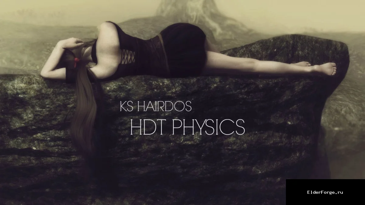 Обложка мода: KS Hairdos – 75 новых женских причесок с HDT Physics для Skyrim LE