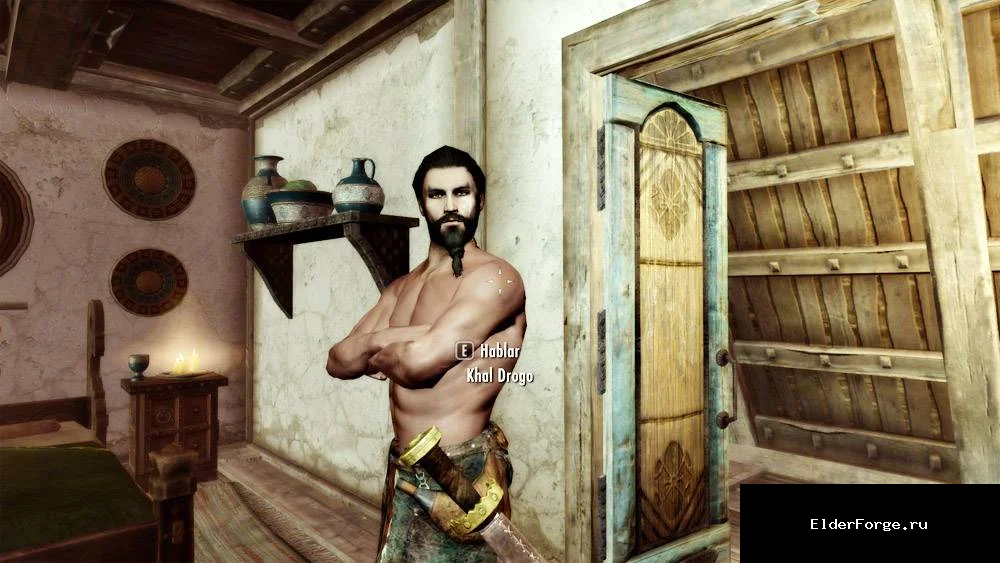 Обложка мода: Кхал Дрого — новый компаньон из «Игры престолов» для Skyrim LE