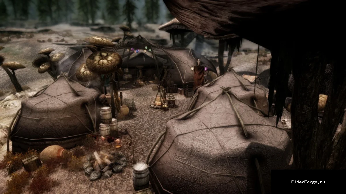 Обложка мода: Лагерь «Новый Зайнаб» – уникальный поселок данмеров для Skyrim Legendary Edition