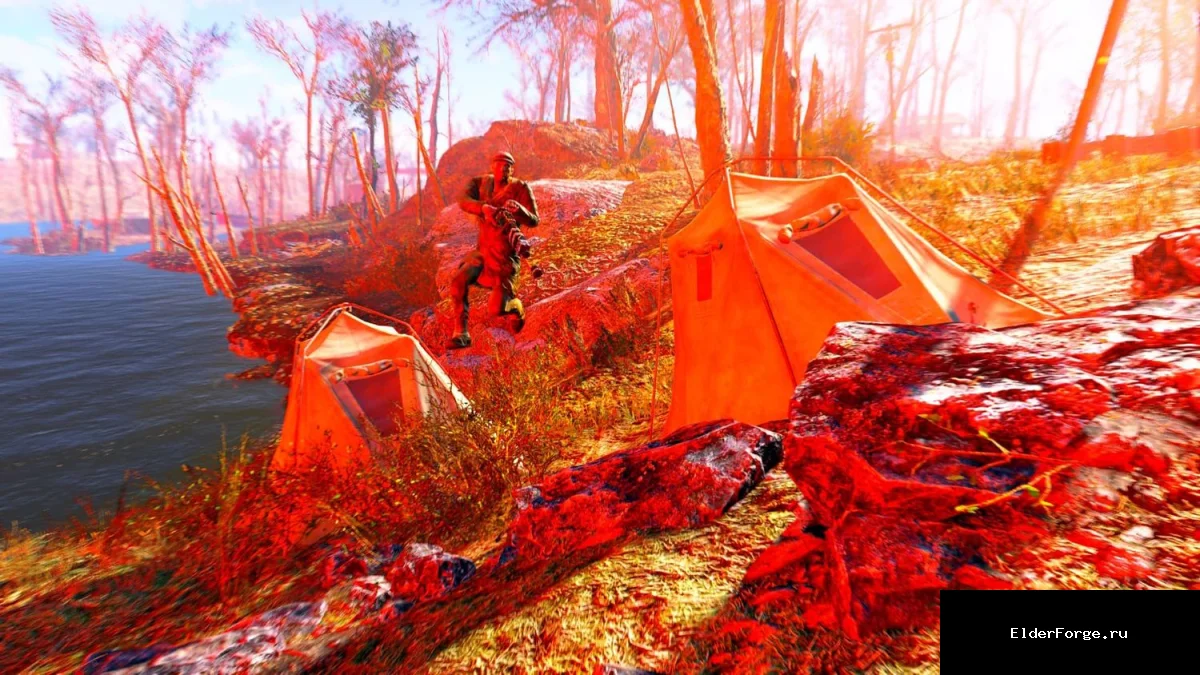 Обложка мода: Лагеря Содружества – случайные поселения в Fallout 4