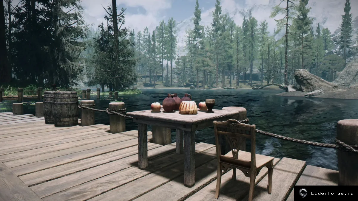 Обложка мода: Дом у озера Илинальта — Lake Ilinalta House, Skyrim LE