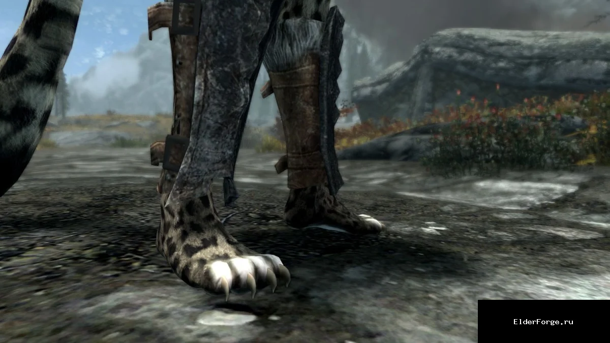 Обложка мода: Лапы леопарда для каджитов – косметический мод для Skyrim LE