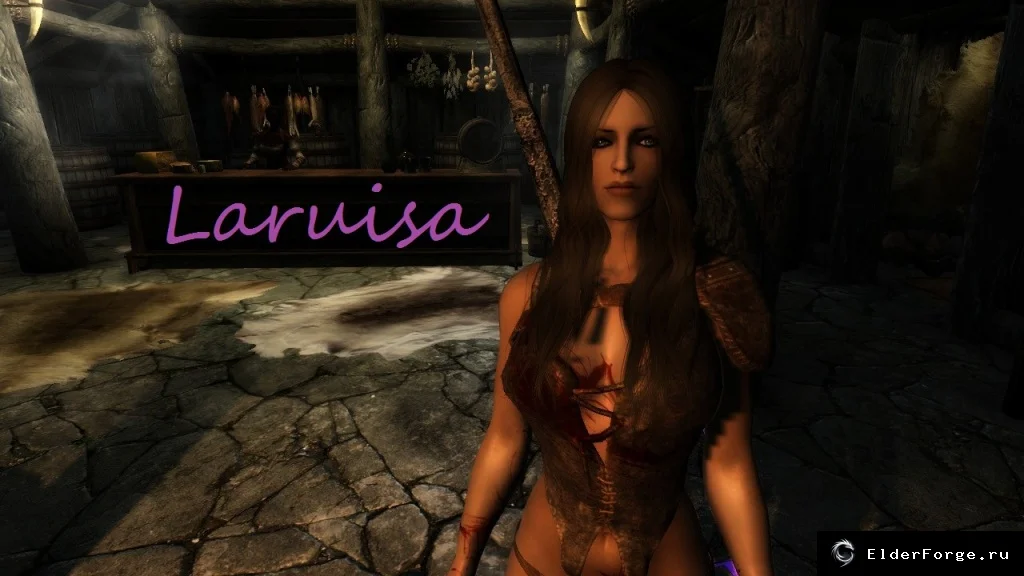 Обложка мода: Ларуиса Воительница — мощный воин‑компаньон для Skyrim LE
