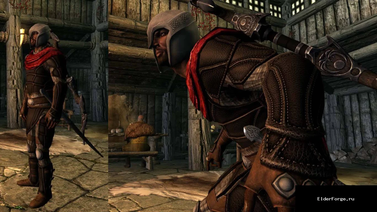 Обложка мода: Легкая броня Апотея для Skyrim LE – HD экипировка для воров