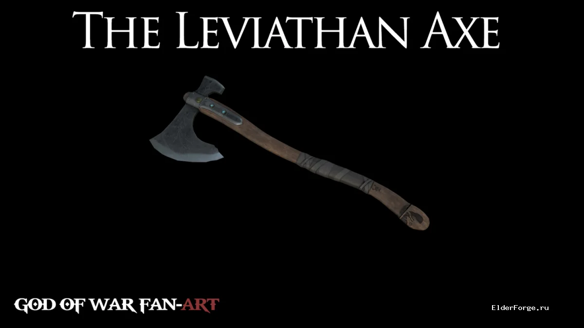 Обложка мода: Leviathan – мощный топор из God of War для Skyrim LE