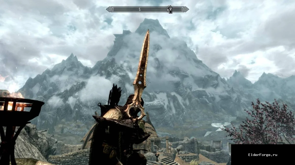 Обложка мода: Лезвие Бесконечности – огромный двуручный меч для Skyrim Legendary Edition