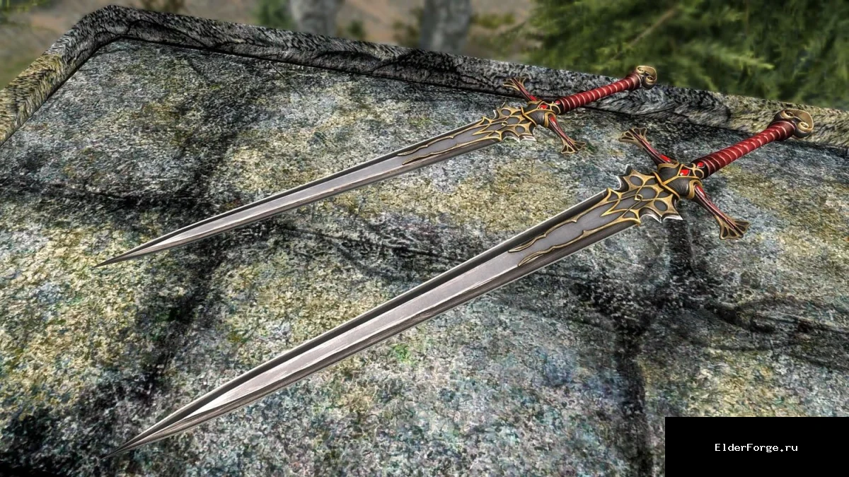 Обложка мода: Лезвие Тёмного Легиона — новый меч для Skyrim SE-AE