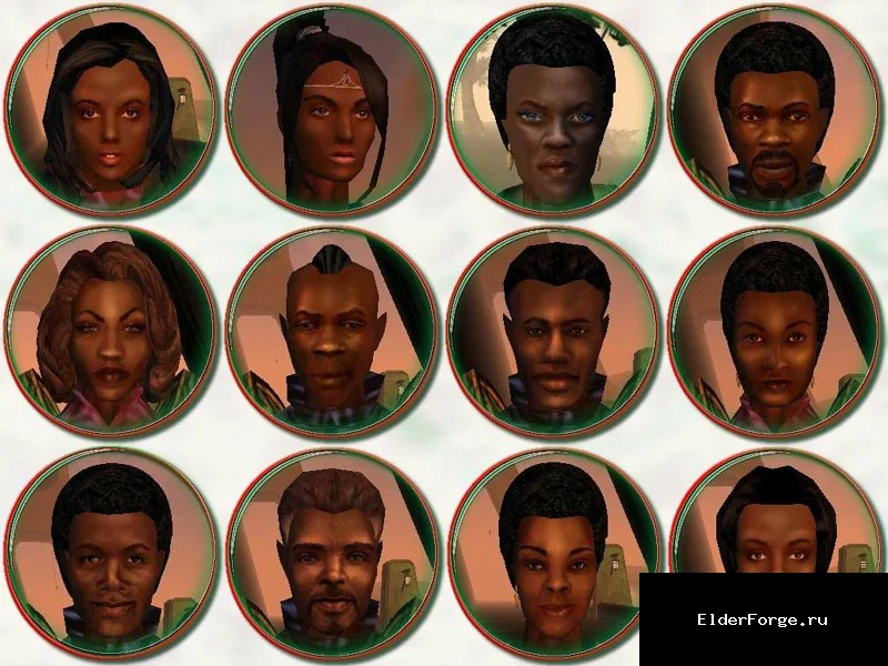 Обложка мода: Лица для редгардов в Morrowind – 24 новых персонажа от Emma