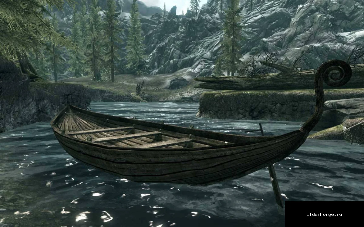 Обложка мода: Личная лодка для Skyrim LE — плавание по рекам без быстрого путешествия