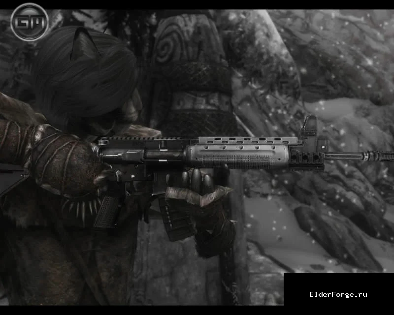 Обложка мода: LS Rifle LE — штурмовая винтовка LR 300 для Skyrim LE