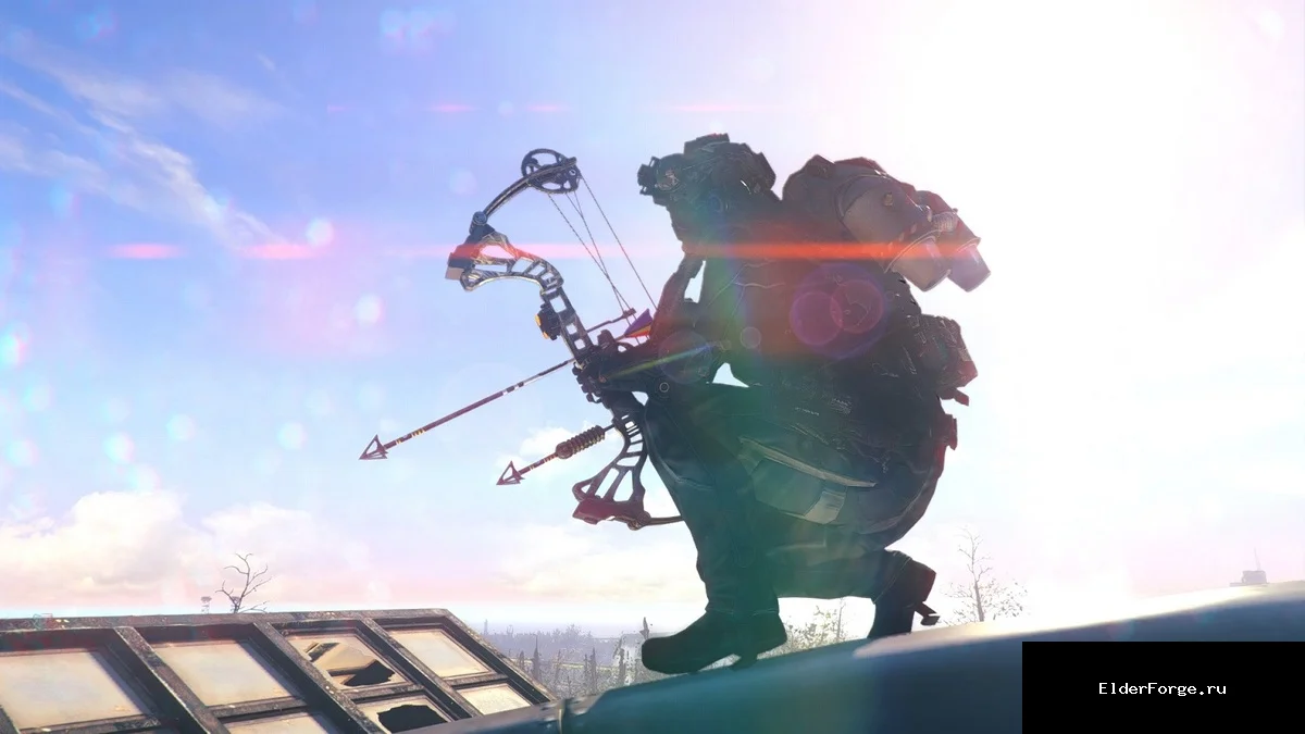 Обложка мода: LString Bow Pack для Fallout 4 – деревянный, изогнутый и составной лук
