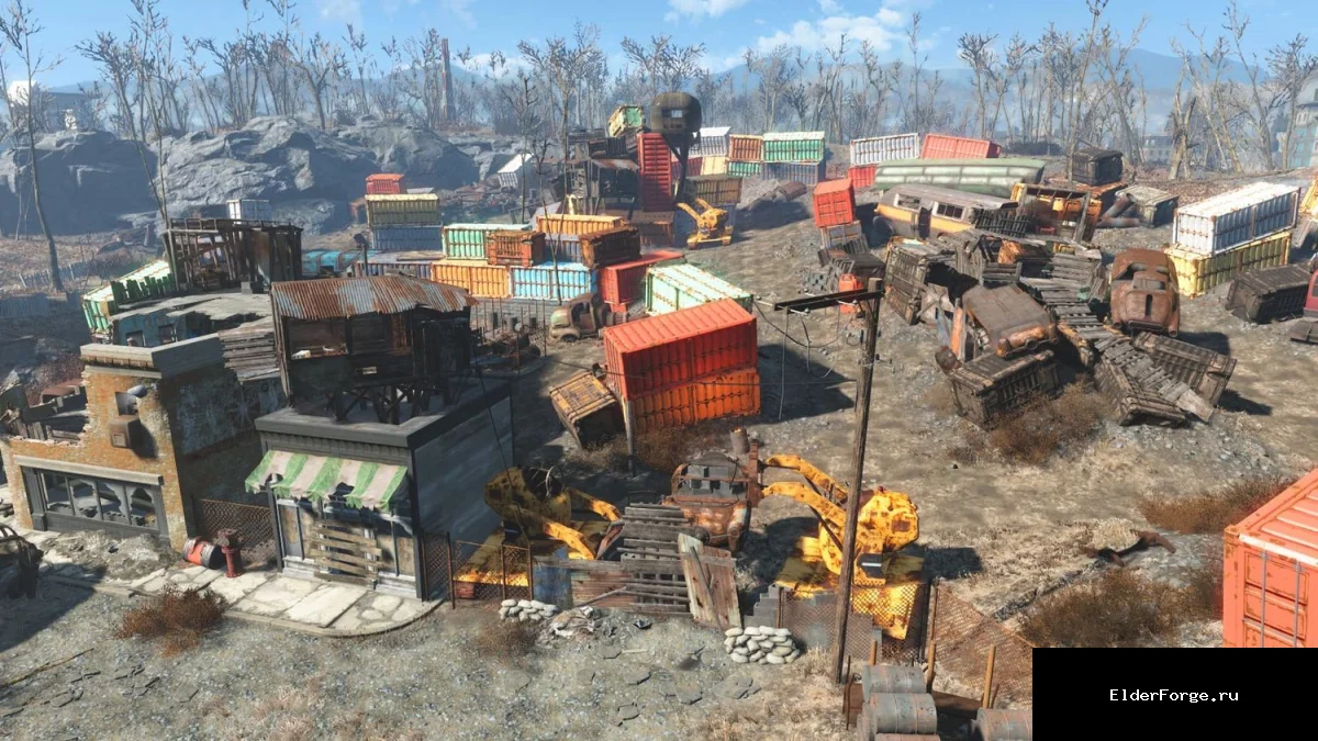 Обложка мода: Лутабельные контейнеры в Fallout 4 – открывайте любые ящики и бочки