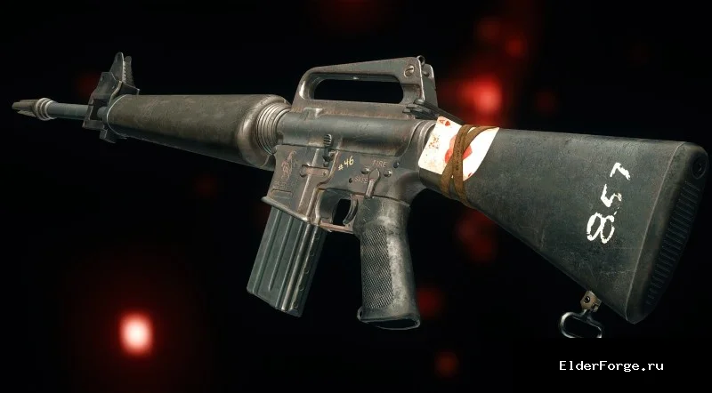 Обложка мода: M16 из Black Ops 3 для Fallout 4 – реалистичный штурмовой автомат